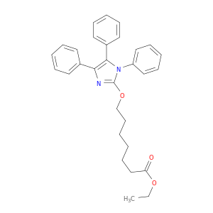 Heptanoic acid, 7-[(1,4,5-triphenyl-1H-imidazol-2-yl)oxy]-, ethyl ester
