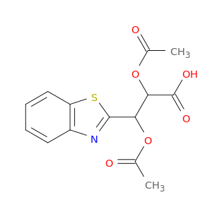 2,3-BIS(ACETYLOXY)-3-(1,3-BENZOTHIAZOL-2-YL)PROPANOIC ACID