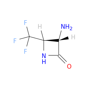 2-Azetidinone, 3-amino-4-(trifluoromethyl)-, trans-