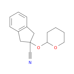 1H-Indene-2-carbonitrile,2,3-dihydro-2-[(tetrahydro-2H-pyran-2-yl)oxy]-