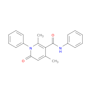 3-Pyridinecarboxamide, 1,6-dihydro-2,4-dimethyl-6-oxo-N,1-diphenyl-