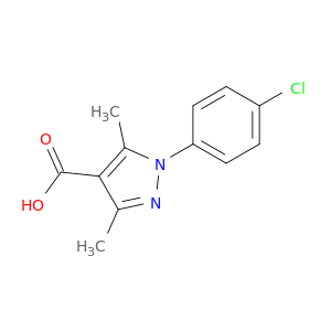 1-(4-氯苯基)-3,5-二甲基-1H-吡唑-4-羧酸