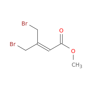 2-Butenoic acid, 4-bromo-3-(bromomethyl)-, methyl ester
