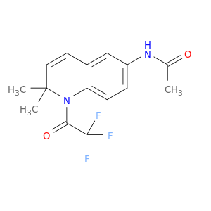 Acetamide, N-[1,2-dihydro-2,2-dimethyl-1-(trifluoroacetyl)-6-quinolinyl]-