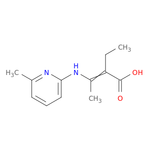 2-Butenoic acid, 2-ethyl-3-[(6-methyl-2-pyridinyl)amino]-