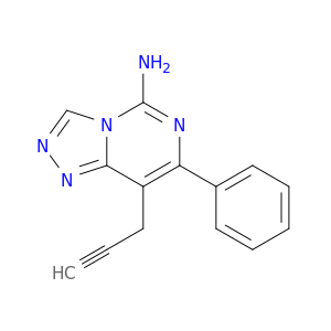 1,2,4-Triazolo[4,3-c]pyrimidin-5-amine, 7-phenyl-8-(2-propynyl)-