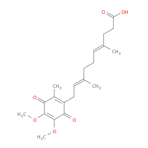 (E,E)-10-(4,5-DIMETHOXY-2-METHYL-3,6-DIOXO-1,4-CYCLOHEXADIEN-1-YL)-4,8-DIMETHYL-4,8-DECADIENOIC ACID