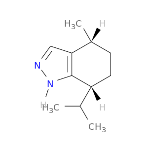 1H-Indazole, 4,5,6,7-tetrahydro-4-methyl-7-(1-methylethyl)-, (4R,7R)-