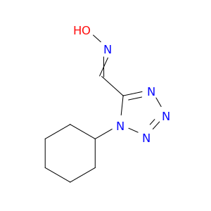 1H-Tetrazole-5-carboxaldehyde, 1-cyclohexyl-, oxime