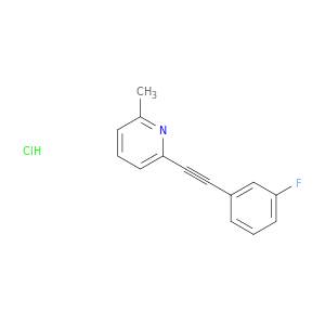 Pyridine, 2-[(3-fluorophenyl)ethynyl]-6-methyl-, hydrochloride