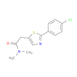 5-Thiazoleacetamide, 2-(4-chlorophenyl)-N,N-dimethyl-