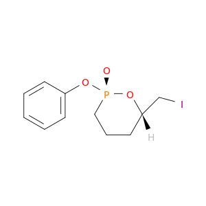1,2-Oxaphosphorinane,6-(iodomethyl)-2-phenoxy-, 2-oxide, (2R,6S)-rel-