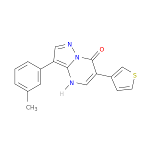 Pyrazolo[1,5-a]pyrimidin-7(4H)-one, 3-(3-methylphenyl)-6-(3-thienyl)-