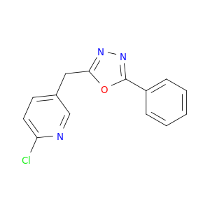 2-氯-5-[(5-苯基-1,3,4-恶二唑-2-基)甲基]吡啶