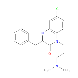 2(1H)-Quinoxalinone,6-chloro-1-[3-(dimethylamino)propyl]-3-(phenylmethyl)-