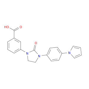 Benzoic acid, 3-[2-oxo-3-[4-(1H-pyrrol-1-yl)phenyl]-1-imidazolidinyl]-