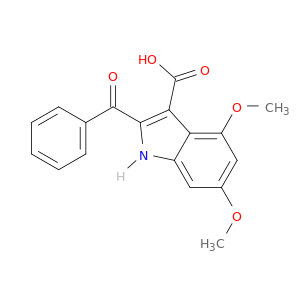 1H-Indole-3-carboxylic acid, 2-benzoyl-4,6-dimethoxy-