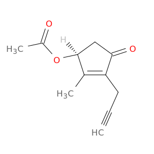 2-Cyclopenten-1-one, 4-(acetyloxy)-3-methyl-2-(2-propynyl)-, (S)-