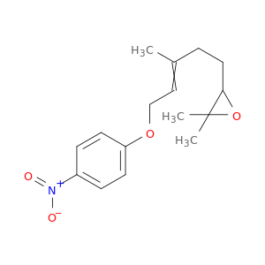 Oxirane, 2,2-dimethyl-3-[3-methyl-5-(4-nitrophenoxy)-3-pentenyl]-