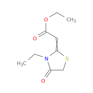 乙酸乙酯2-(3-乙基-4-氧代-2-噻唑烷基亚氨基苯基)