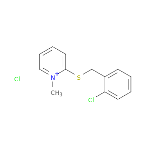 Pyridinium, 2-[[(2-chlorophenyl)methyl]thio]-1-methyl-, chloride