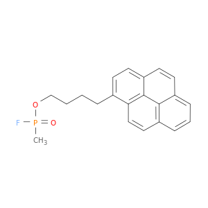 Methylphosphonofluoridic acid 4-(1-pyrenyl)butyl ester