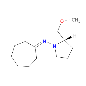 1-Pyrrolidinamine, N-cycloheptylidene-2-(methoxymethyl)-, (S)-