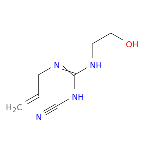 Guanidine, N-cyano-N'-(2-hydroxyethyl)-N''-2-propenyl-