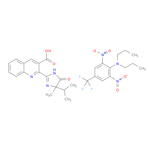 2,6-dinitro-N,N-dipropyl-4-(trifluoromethyl)aniline; 2-(4-methyl-5-oxo-4-propan-2-yl-1H-imidazol-2-yl)quinoline-3-carboxylic acid