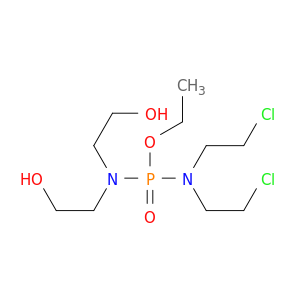 Phosphorodiamidic acid, N,N-bis(2-chloroethyl)-N',N'-bis(2-hydroxyethyl)-, ethyl ester