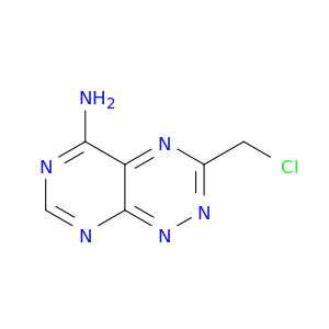 Pyrimido[5,4-e]-1,2,4-triazin-5-amine,3-(chloromethyl)-