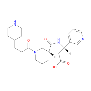 (3s)-3-[({(3r)-1-[3-(piperidin-4-yl)propanoyl]piperidin-3-yl}carbonyl)amino]-3-(pyridin-3-yl)propanoic acid