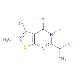 2-(1-Chloroethyl)-5,6-dimethyl-3H,4H-thieno[2,3-d]pyrimidin-4-one