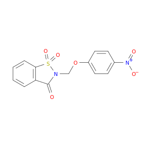 1,2-Benzisothiazol-3(2H)-one, 2-[(4-nitrophenoxy)methyl]-, 1,1-dioxide