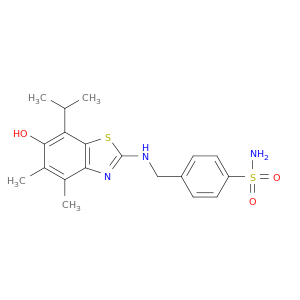 Benzenesulfonamide,4-[[[6-hydroxy-4,5-dimethyl-7-(1-methylethyl)-2-benzothiazolyl]amino]methyl]-