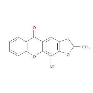 5H-Furo[3,2-b]xanthen-5-one, 11-bromo-2,3-dihydro-2-methyl-