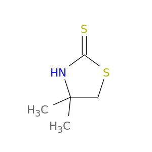 2-Thiazolidinethione,4,4-dimethyl-