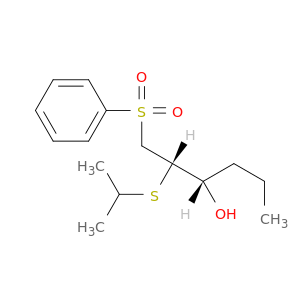 3-Hexanol, 2-[(1-methylethyl)thio]-1-(phenylsulfonyl)-, (2S,3S)-