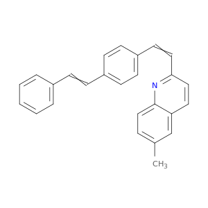Quinoline, 6-methyl-2-[2-[4-(2-phenylethenyl)phenyl]ethenyl]-