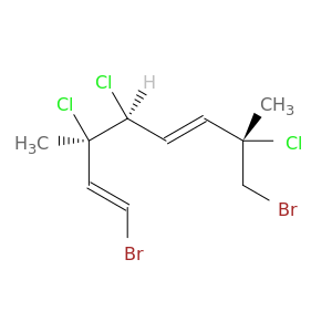 Rel-(1e,3r,4s,5e,7s)-1,8-二溴-3,4,7-三氯-3,7-二甲基-1,5-八烯烯