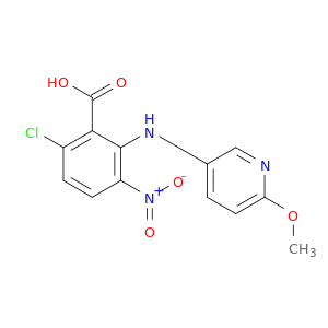 Benzoic acid, 6-chloro-2-[(6-methoxy-3-pyridinyl)amino]-3-nitro-