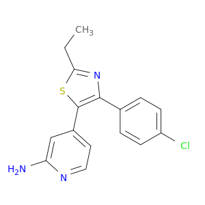4-[4-(4-CHLOROPHENYL)-2-ETHYL-1,3-THIAZOL-5-YL]-2-PYRIDYLAMINE