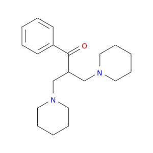 1-Propanone, 1-phenyl-3-(1-piperidinyl)-2-(1-piperidinylmethyl)-