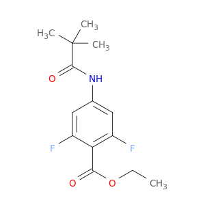 乙基4-[(2,2-二甲基-1-氧丙基)氨基]-2,6-二氟苯甲酸盐