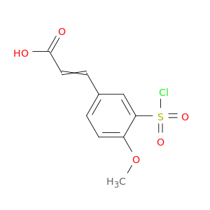 (2E)-3-[3-(氯磺酰基)-4-甲氧基苯基]丙-2-烯酸