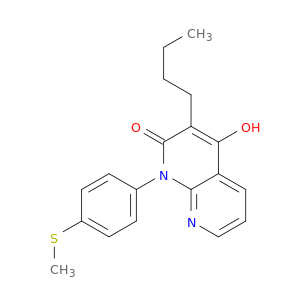 1,8-Naphthyridin-2(1H)-one, 3-butyl-4-hydroxy-1-[4-(methylthio)phenyl]-