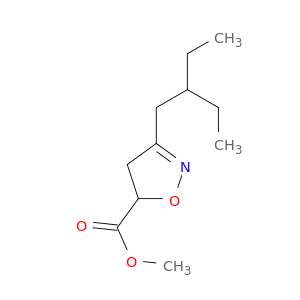 5-Isoxazolecarboxylic acid, 3-(2-ethylbutyl)-4,5-dihydro-, methyl ester