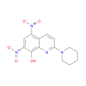 8-Quinolinol,5,7-dinitro-2-(1-piperidinyl)-