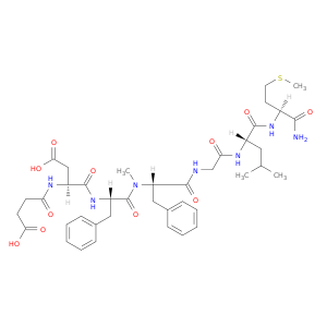(5S,8S,14S,17S,20S)-14,17-Dibenzyl-5-carbamoyl-20-(carboxymethyl)-8-isobutyl-15-methyl-7,10,13,16,19,22-hexaoxo-2-thia-6,9,12,15,18,21-hexaazapentacosan-25-oic acid