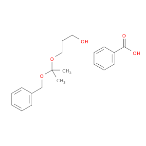 1-Propanol, 3-[1-methyl-1-(phenylmethoxy)ethoxy]-, benzoate